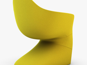 lotem chair yellow Modèle 3D
