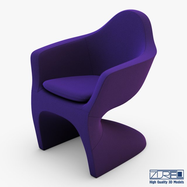 lotem chair purple Model 3D .c4d .max .obj .3ds .fbx .stl .blend 