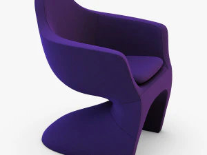 lotem chair purple 3D Model