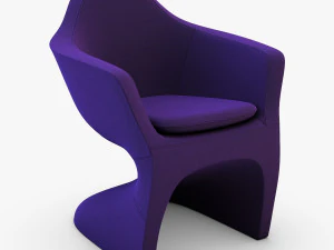 lotem chair purple 3D Model