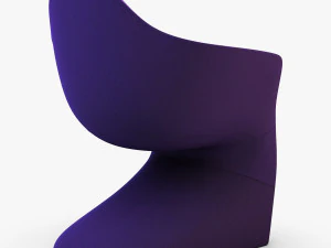 lotem chair purple 3D Model