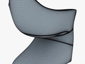 lotem chair purple 3D Model