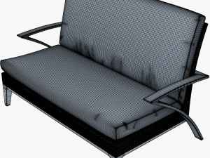 rexus sofa white Modelo 3D