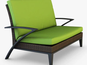 rexus sofa brown 3D Model