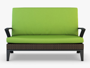 rexus sofa brown 3D Модель