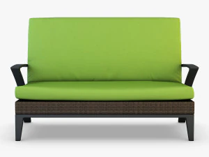 rexus sofa brown 3D Model