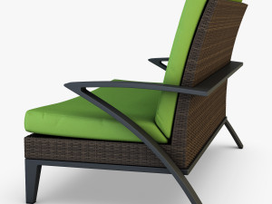 rexus sofa brown 3D Модель