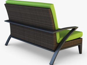 rexus sofa brown 3D Модель