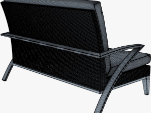 rexus sofa brown 3D Модель