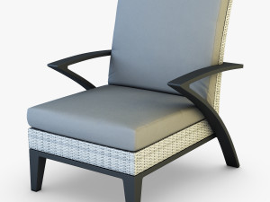 rexus armchair white 3D Model