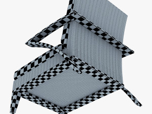 rexus armchair white Modelo 3D