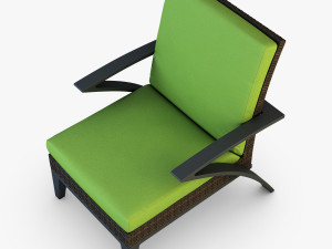 rexus armchair brown 3D Model