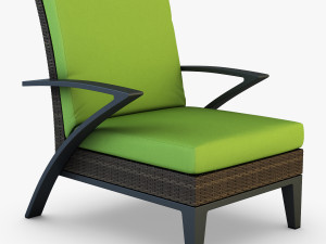 rexus armchair brown 3D Model