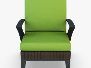rexus armchair brown 3D Model