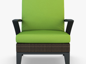 rexus armchair brown 3D Model