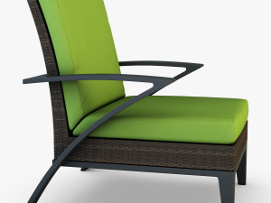 rexus armchair brown 3D Model