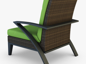 rexus armchair brown 3D Model