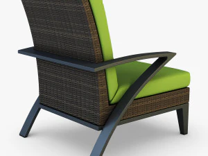 rexus armchair brown 3D Model