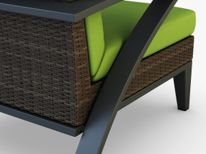 rexus armchair brown 3D Model