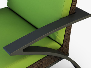 rexus armchair brown 3D Model
