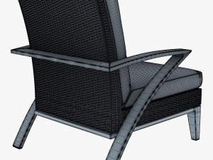 rexus armchair brown 3D Model