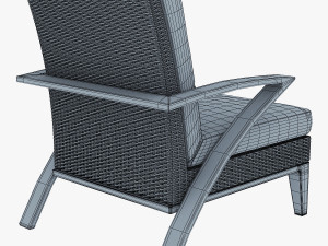 rexus armchair brown 3D Model