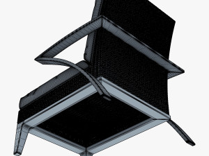 rexus armchair brown 3D Model