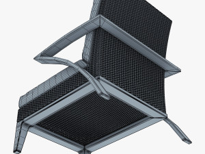 rexus armchair brown 3D Model