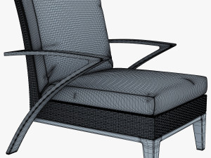 rexus armchair brown 3D Model
