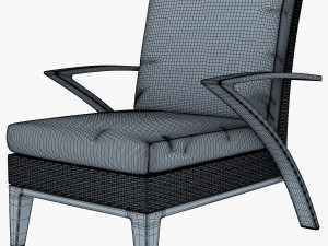 rexus armchair brown 3D Model
