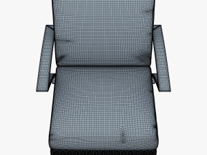 rexus armchair brown 3D Model