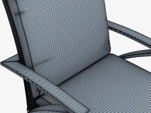 rexus armchair brown 3D Model