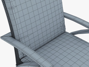 rexus armchair brown 3D Model