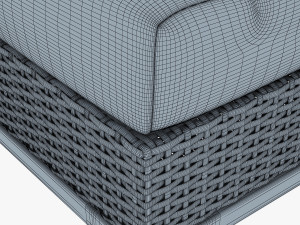 rexus armchair brown 3D Model