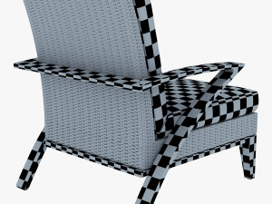 rexus armchair brown 3D Model