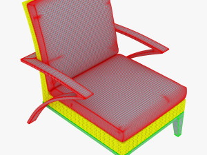 rexus armchair brown 3D Model