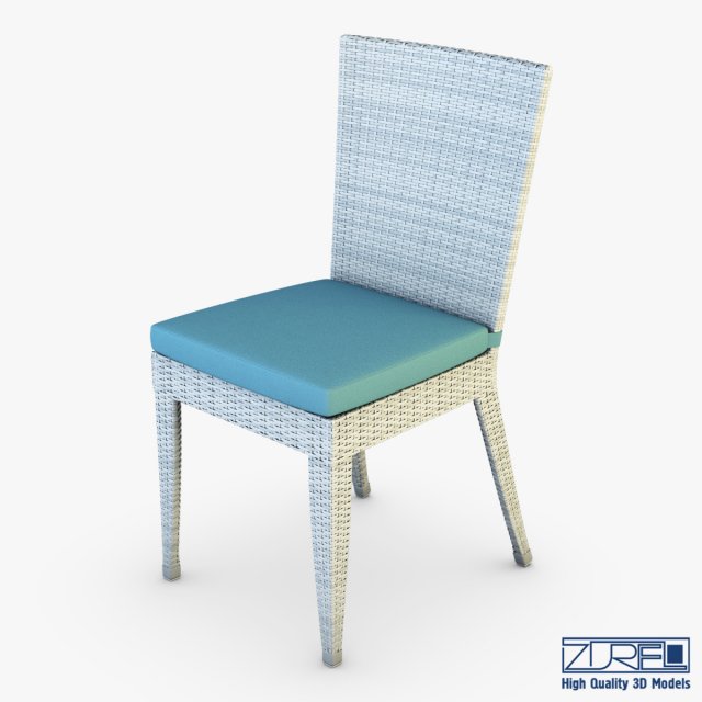 rexus chair white v 1 3D Model .c4d .max .obj .3ds .fbx .stl .blend 