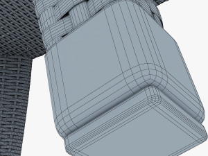 rexus chair white v 1 3D Model