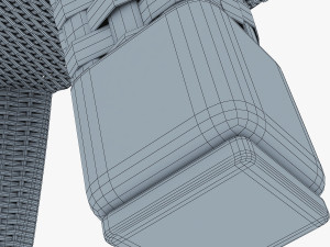 rexus chair white v 1 3D Model
