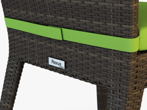 rexus chair brown v 1 3D Model
