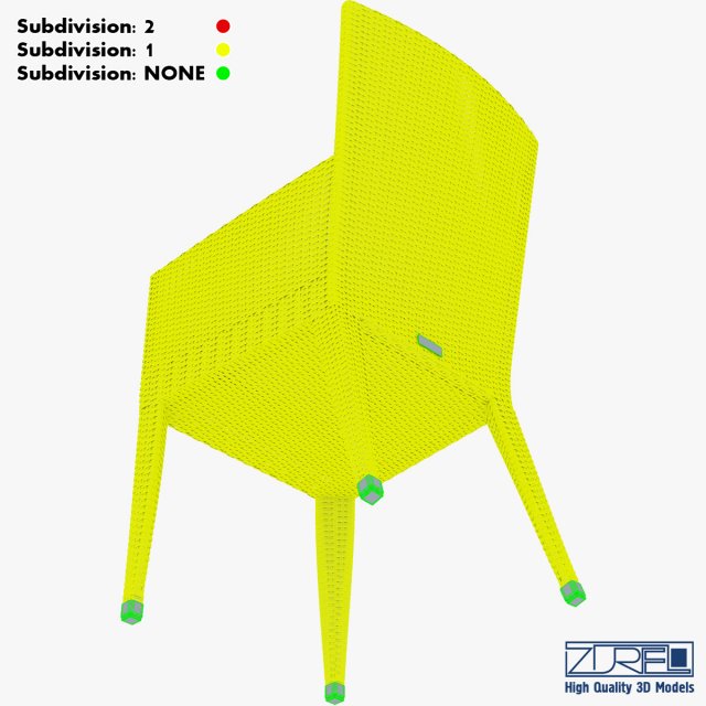 rexus chair white v 2 3D in 3DExport