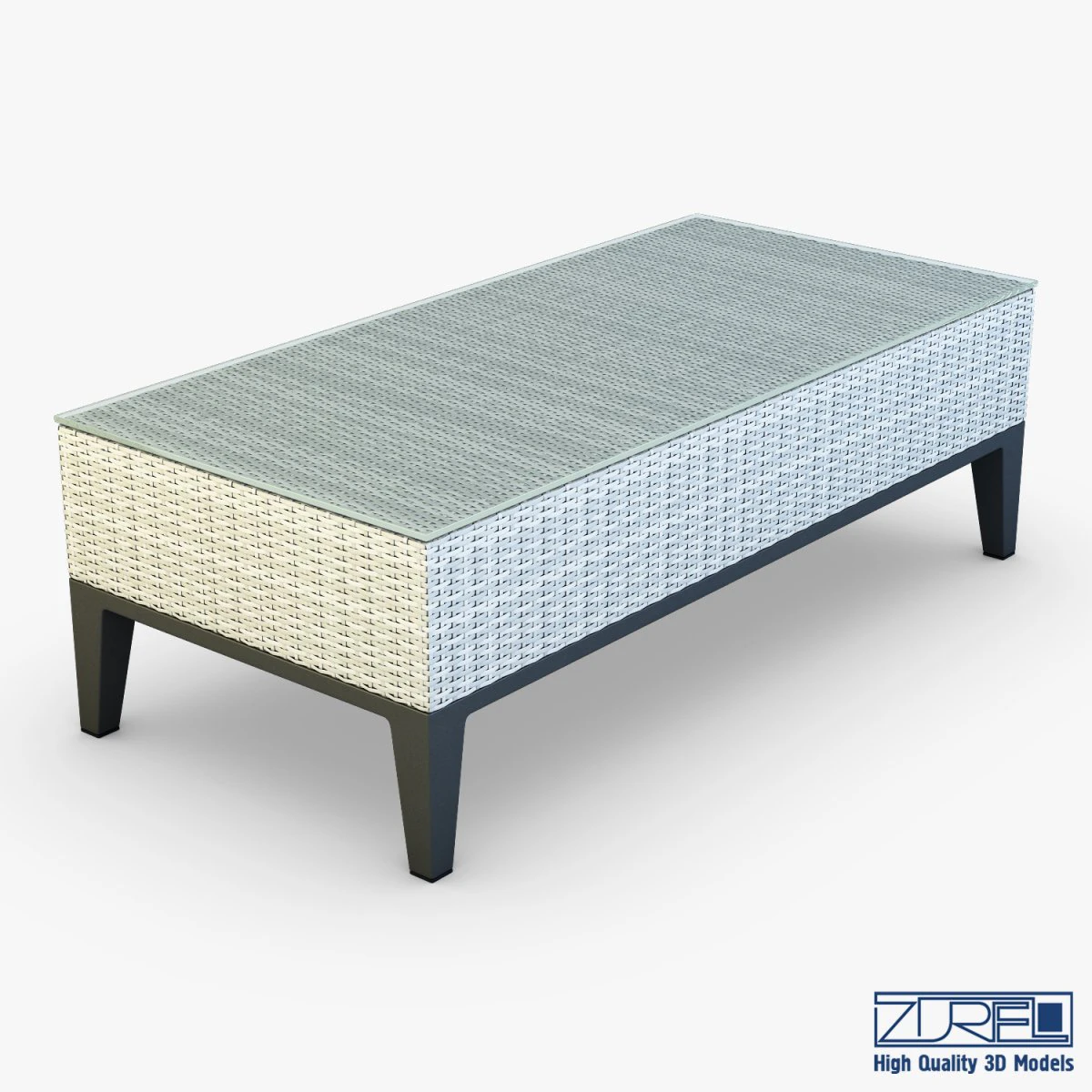 rexus coffee table white 3D Model .c4d .max .obj .3ds .fbx .stl .blend 