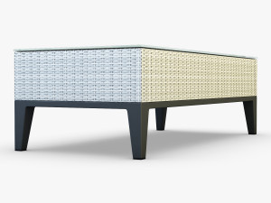rexus coffee table white 3D 모델