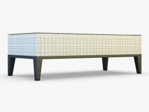 rexus coffee table white 3D 모델