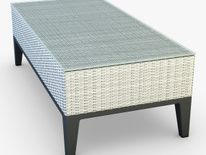 rexus coffee table white 3D 모델