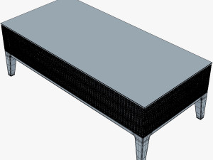 rexus coffee table white 3D 모델