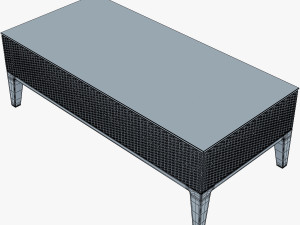rexus coffee table white 3D 모델