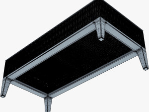 rexus coffee table white 3D 모델
