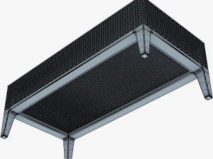 rexus coffee table white 3D Model