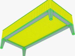 rexus coffee table white 3D 모델